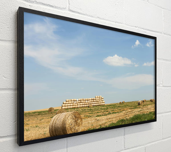 Golden Hay Stacks