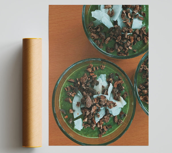 Green Cacao Delight Giclee Print