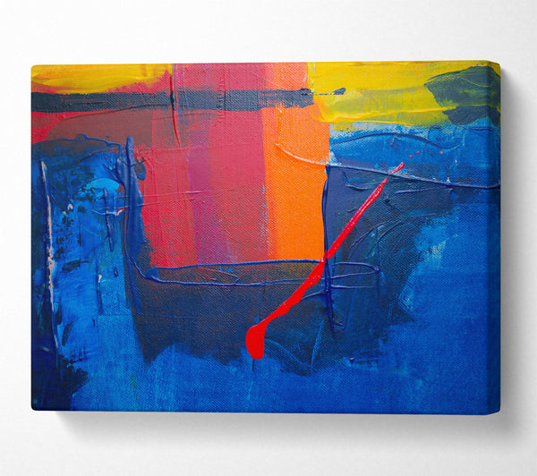  A Canvas Print of Blue Canvas Symphony Canvas Art