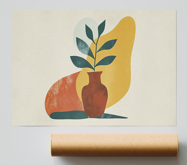 Yellow Plant Bloom Poster