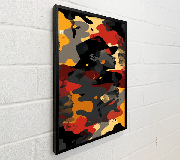 Crimson Camo Silhouette.