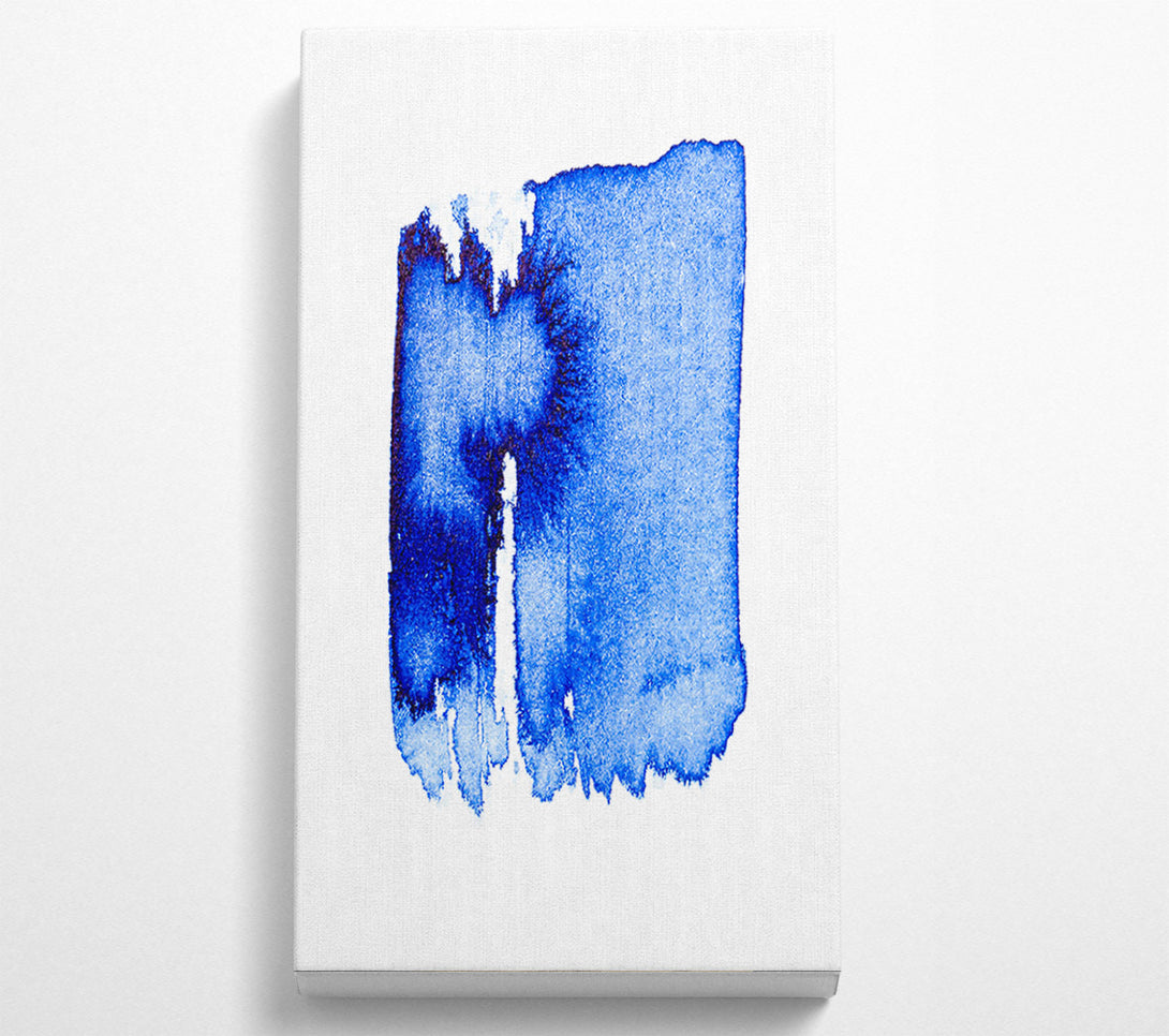  A Canvas Print of Azure Ink Stroke Canvas Wall Art