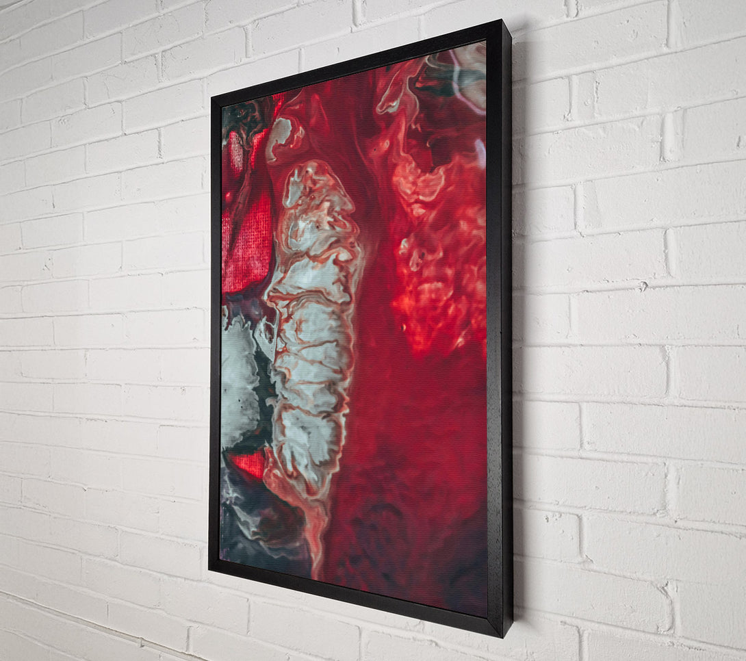  A Canvas Print of Crimson Swirls And Flow Canvas Print