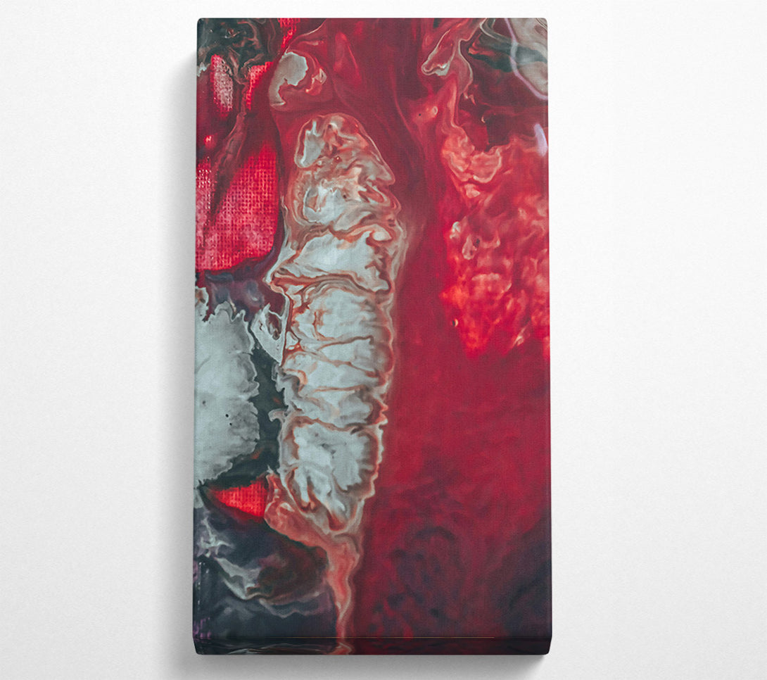  A Canvas Print of Crimson Swirls And Flow Canvas Print