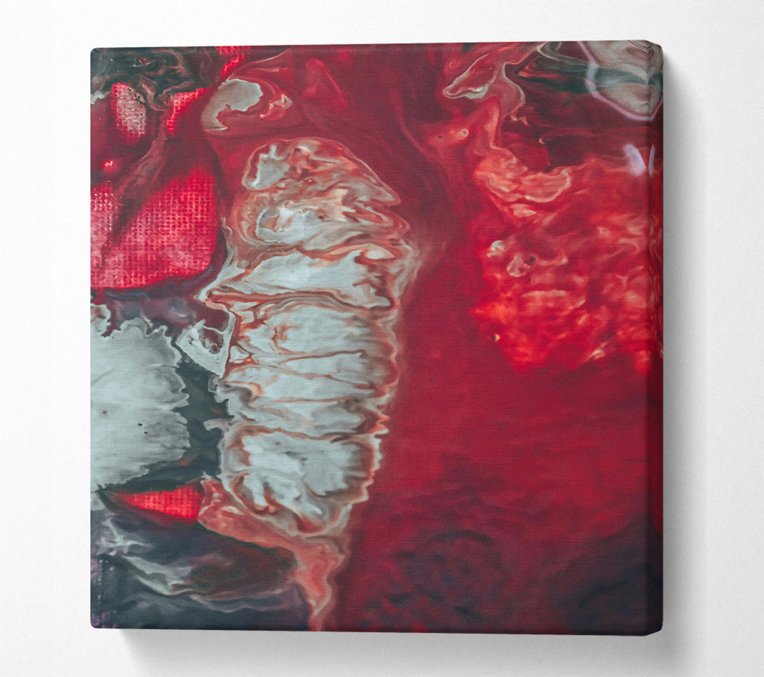  A Canvas Print of Crimson Swirls And Flow Canvas Print