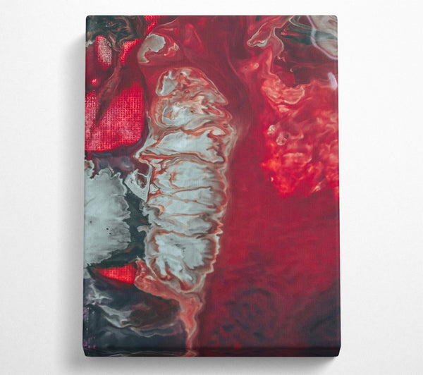  A Canvas Print of Crimson Swirls And Flow Canvas Print