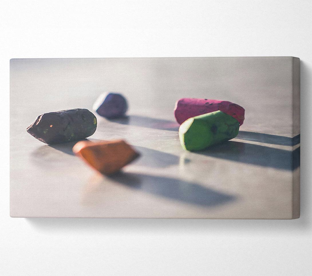  A Canvas Print of The Green Chalk Stick. Canvas Art