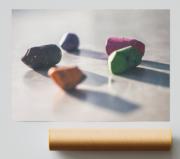 The Green Chalk Stick. Print