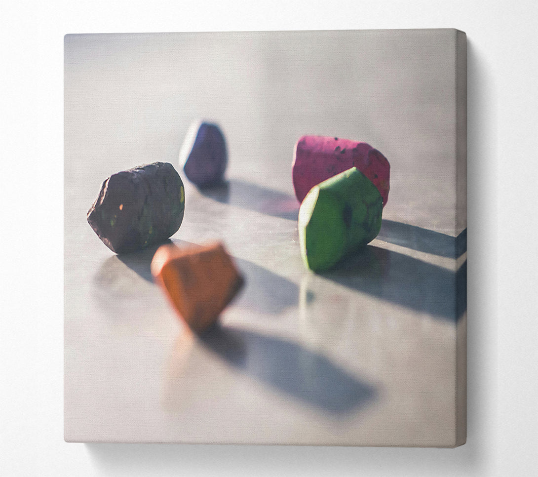  A Canvas Print of The Green Chalk Stick. Canvas Art