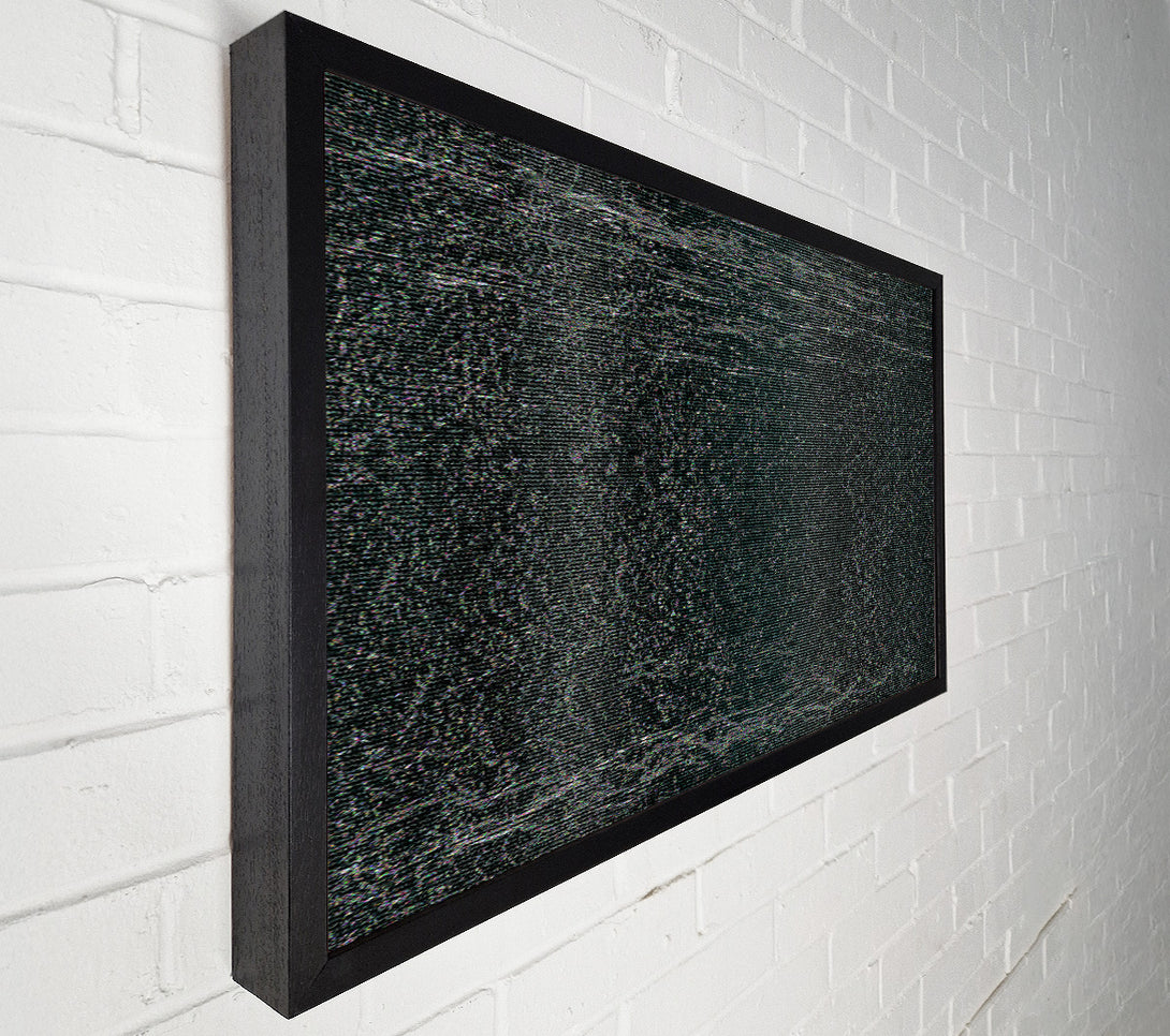 A Canvas Print of Black Static Noise Canvas Art