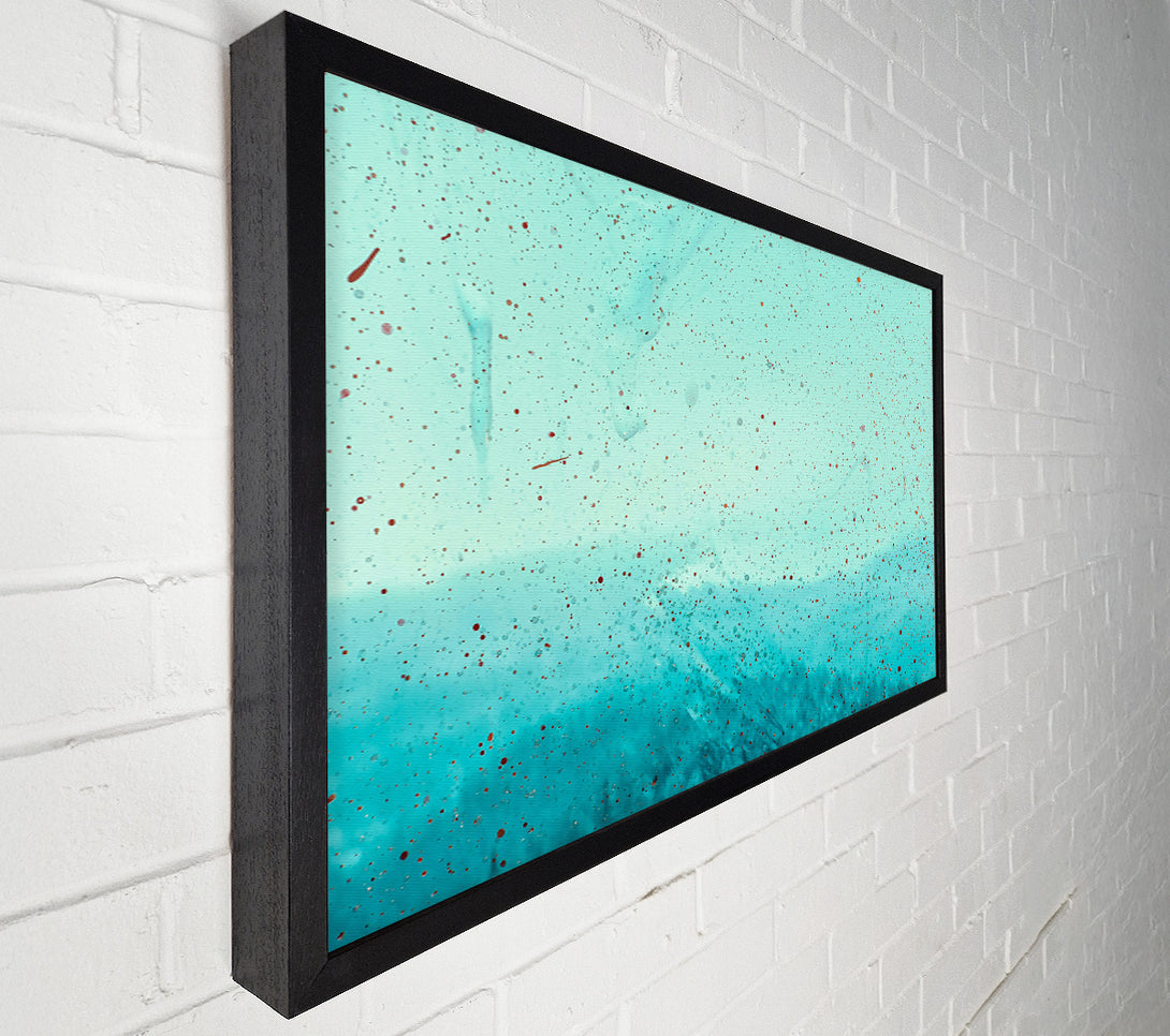  A Canvas Print of Aqua Specks Of Time Canvas Print