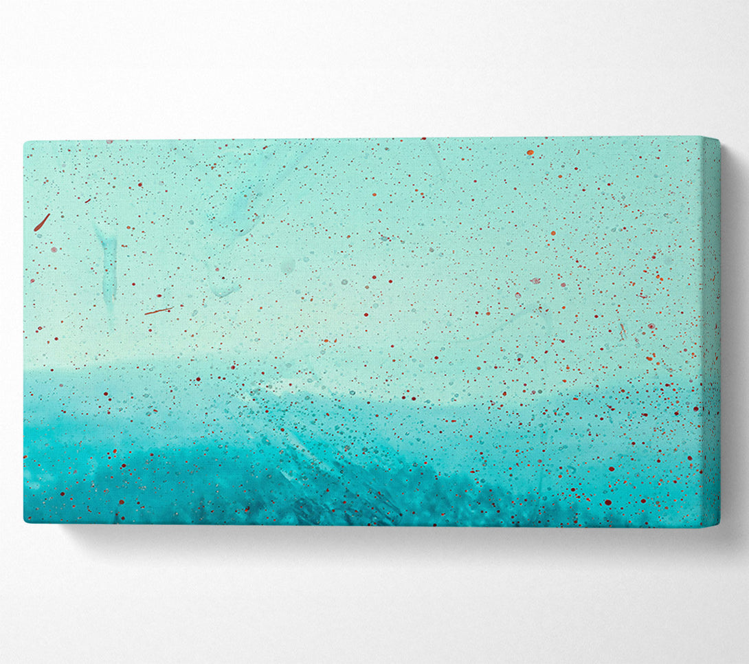  A Canvas Print of Aqua Specks Of Time Canvas Print