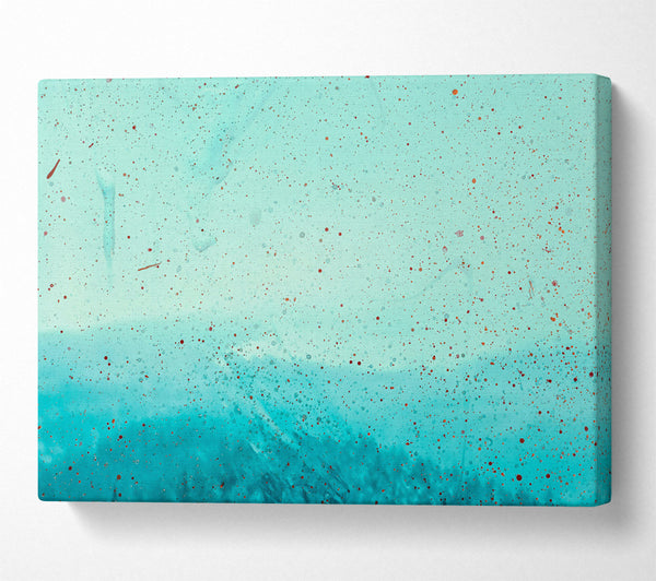  A Canvas Print of Aqua Specks Of Time Canvas Print