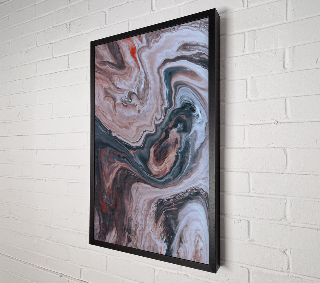  A Canvas Print of The Grey Swirls Canvas Print