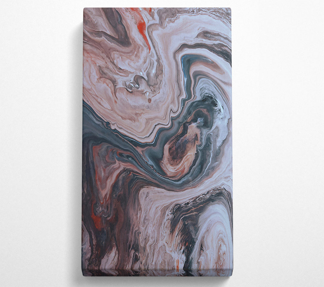  A Canvas Print of The Grey Swirls Canvas Print