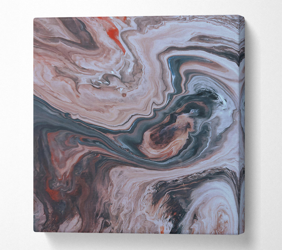  A Canvas Print of The Grey Swirls Canvas Print