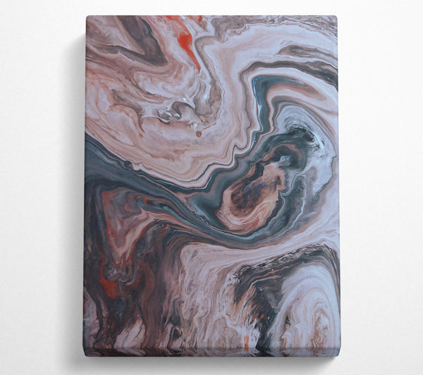  A Canvas Print of The Grey Swirls Canvas Print