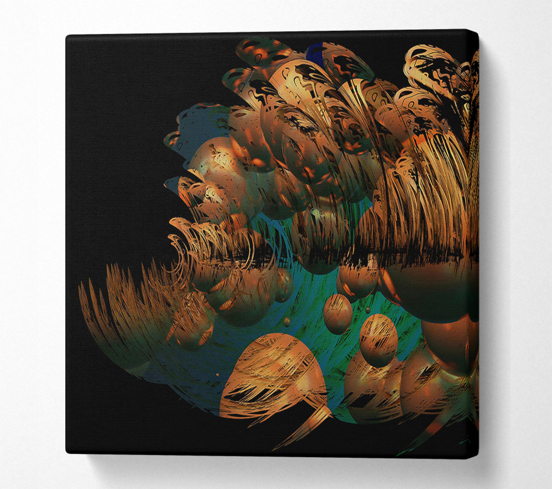  A Canvas Print of Copper And Teal Dreams Canvas Art