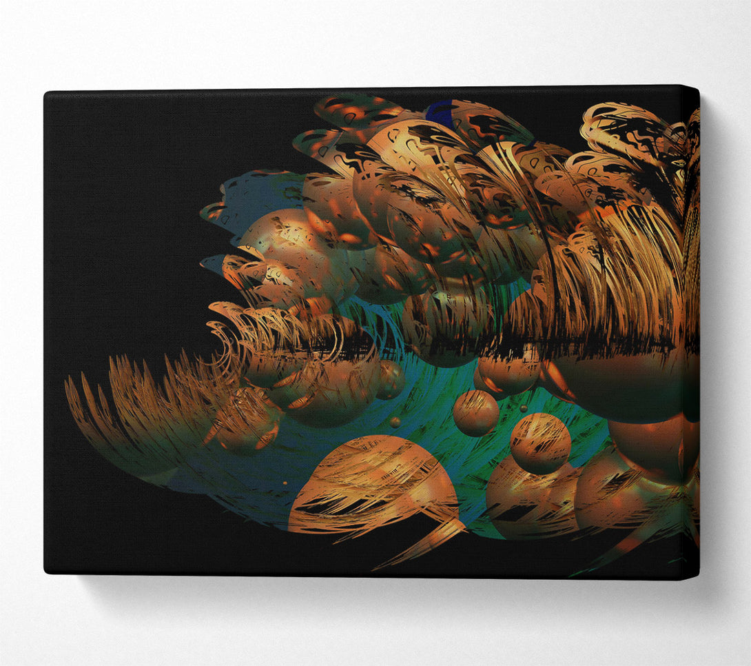  A Canvas Print of Copper And Teal Dreams Canvas Art
