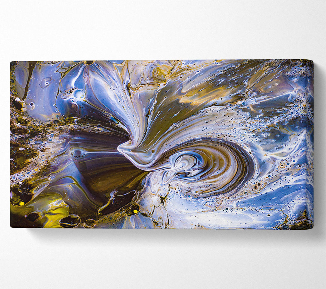  A Canvas Print of Golden Swirling Vortex Canvas Wall Art