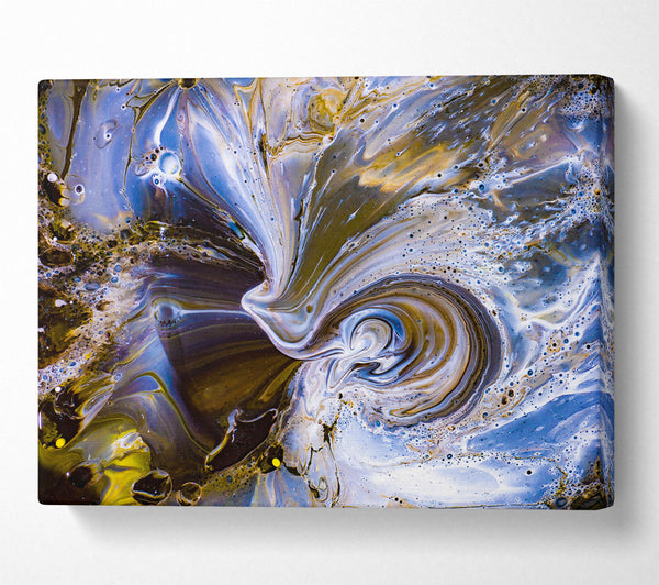  A Canvas Print of Golden Swirling Vortex Canvas Wall Art