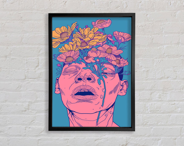 Zombie Flowers Framed Print