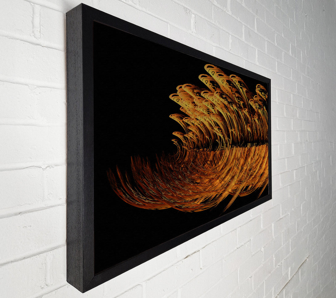  A Canvas Print of Amber Wave Cascade Canvas Art