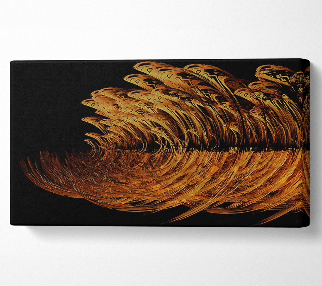  A Canvas Print of Amber Wave Cascade Canvas Art
