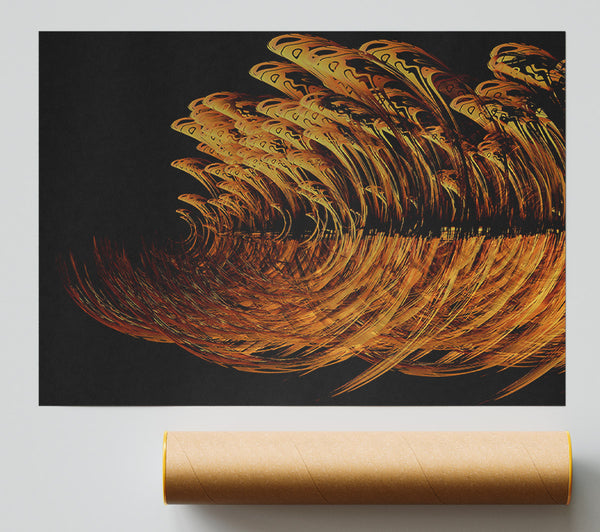 Amber Wave Cascade Print
