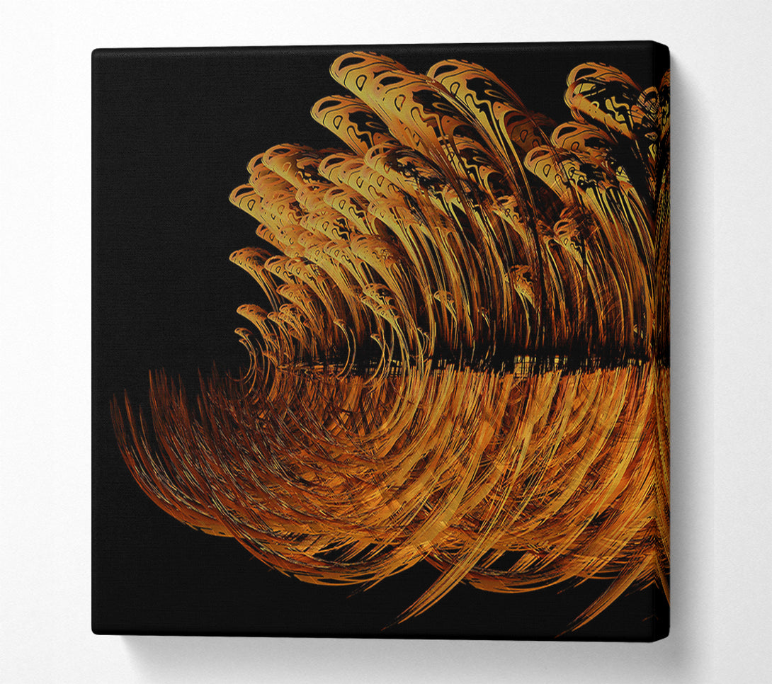  A Canvas Print of Amber Wave Cascade Canvas Art