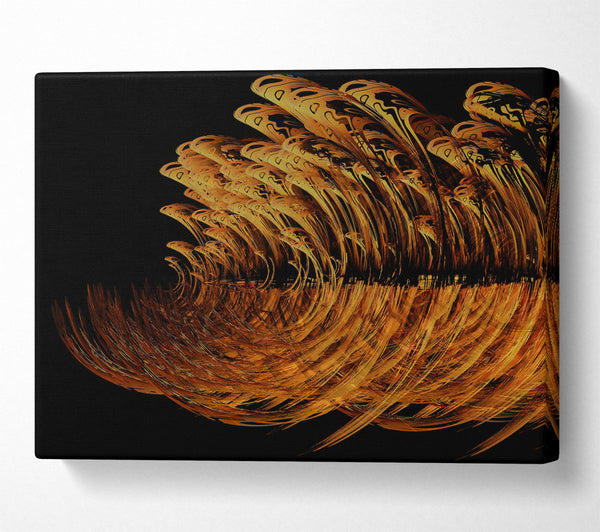  A Canvas Print of Amber Wave Cascade Canvas Art