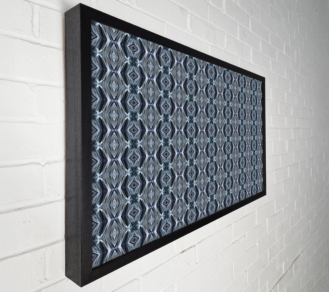  A Canvas Print of Silver Geometric Mosaic Canvas Print