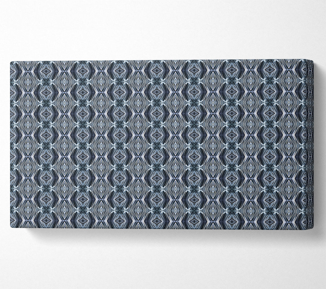  A Canvas Print of Silver Geometric Mosaic Canvas Print