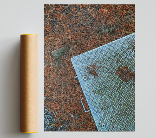 Silver Leaves And Steel Poster
