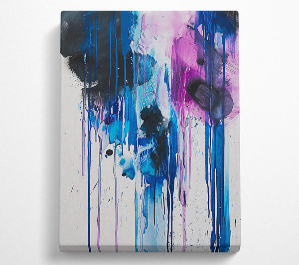  A Canvas Print of Blue And Pink Drips Canvas Art