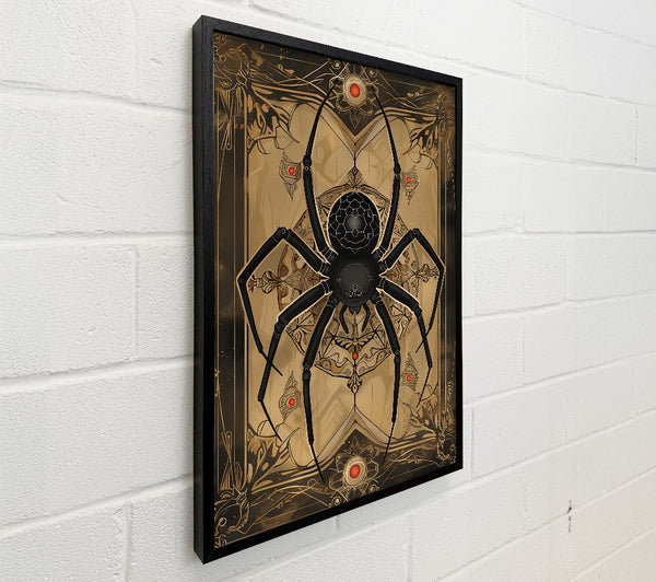 Black Arachnid In Gold