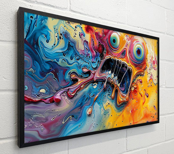 Yellow Glowing Scream