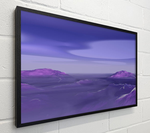 Lavender Mountain Peaks