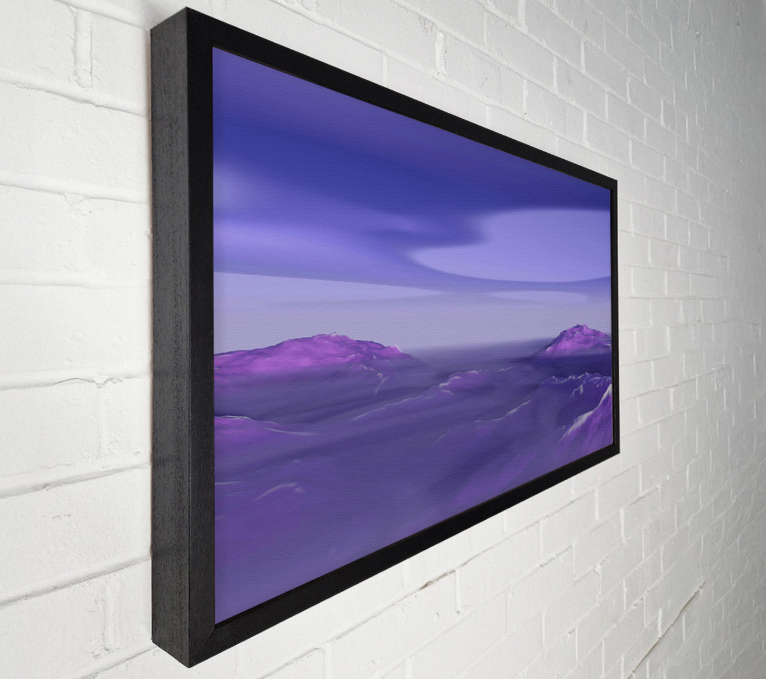  A Canvas Print of Lavender Mountain Peaks Canvas Print