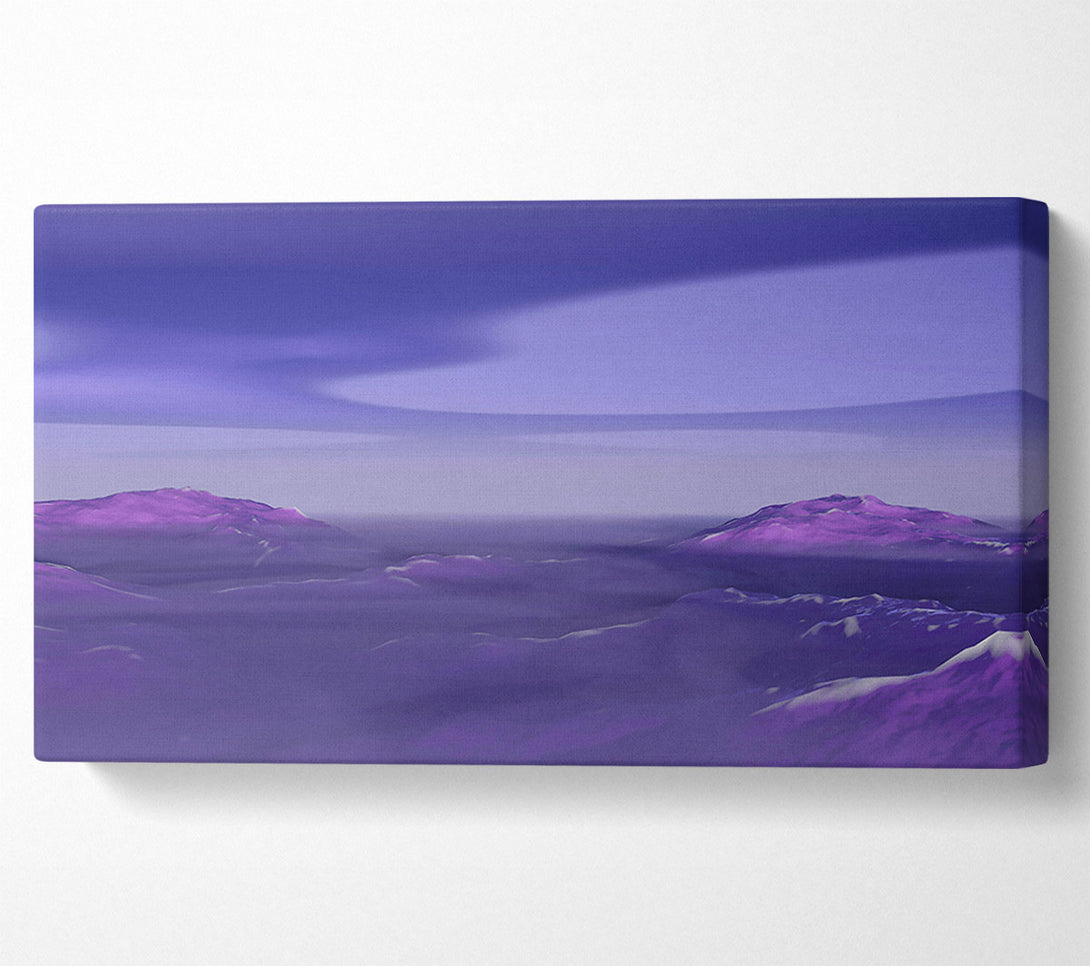  A Canvas Print of Lavender Mountain Peaks Canvas Print