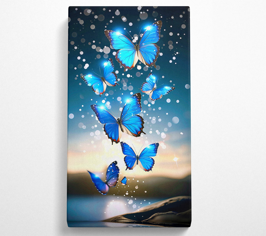  A Canvas Print of Azure Butterfly Dreams Canvas Wall Art
