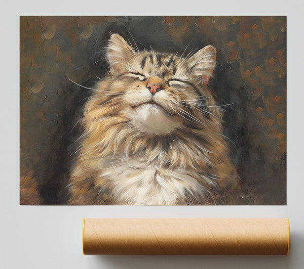 A Happy Cat Print