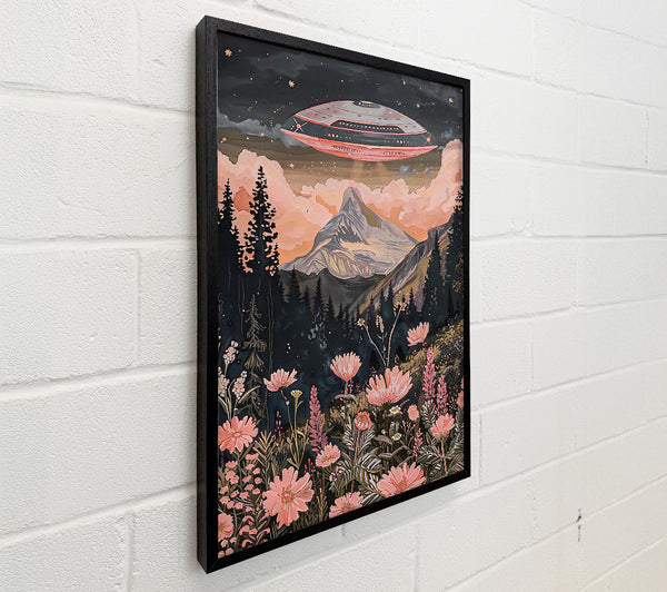 Pink Skies Over Mountains