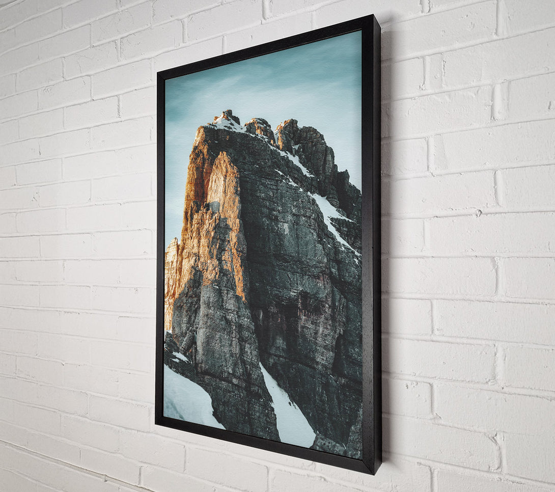  A Canvas Print of Golden Gray Peak Canvas Wall Art