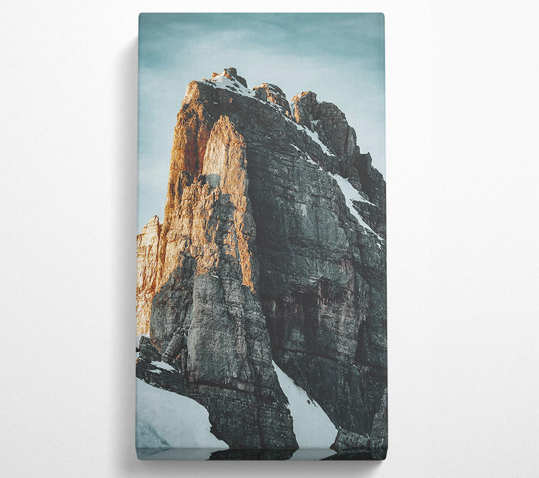  A Canvas Print of Golden Gray Peak Canvas Wall Art