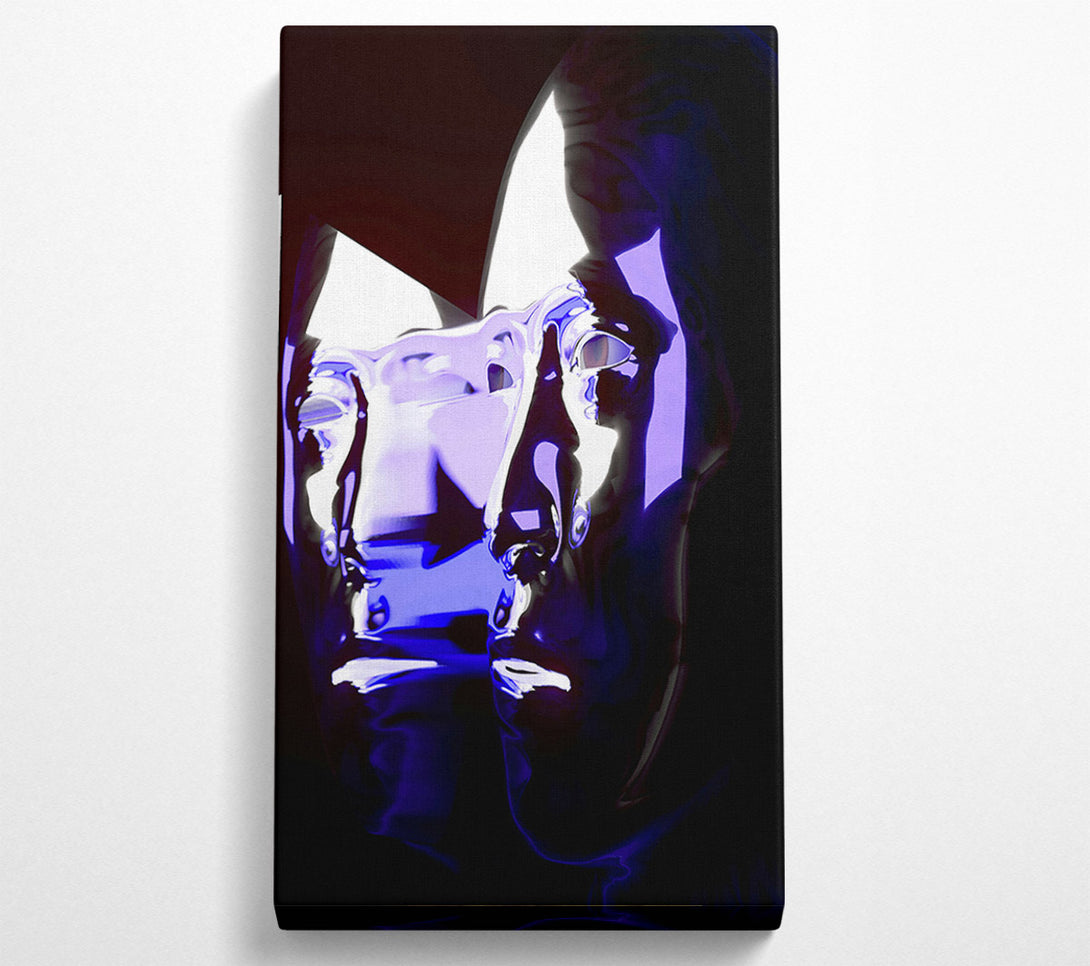  A Canvas Print of Indigo Reflection Canvas Art