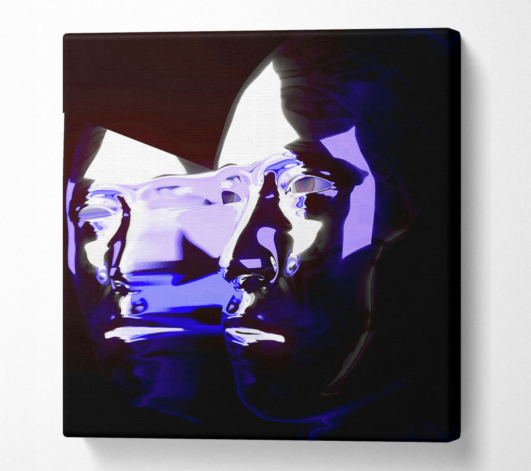  A Canvas Print of Indigo Reflection Canvas Art