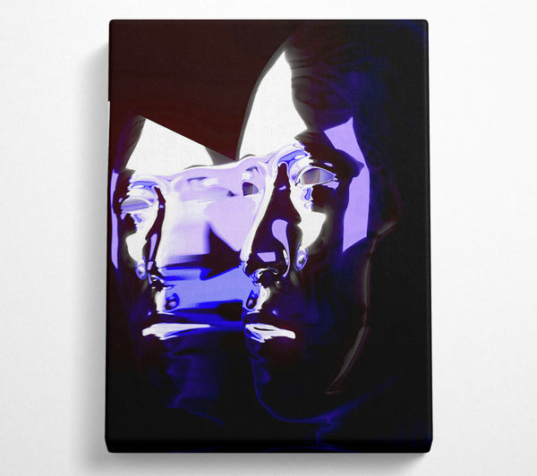  A Canvas Print of Indigo Reflection Canvas Art