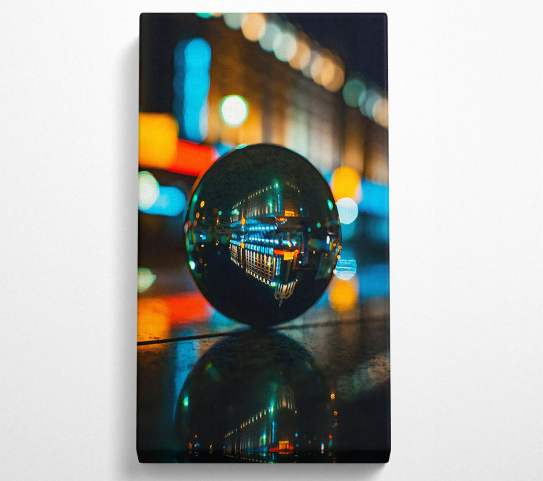  A Canvas Print of Blue City Reflection Canvas Wall Art