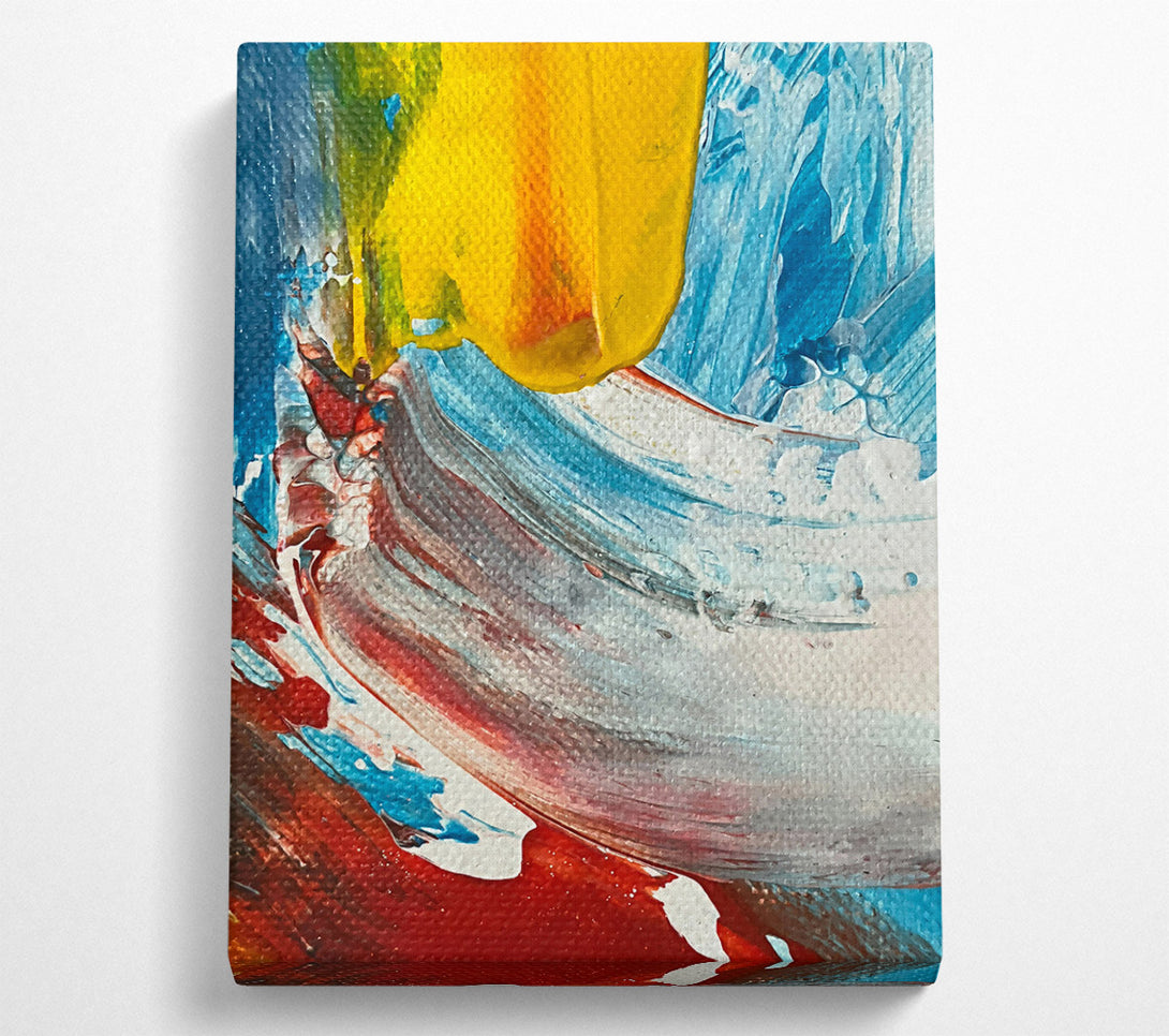  A Canvas Print of Red And Blue Swirls Canvas Print